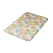 Colorful Floral Garden Pattern Badmat (Gekanteld)
