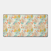Colorful Floral Garden Pattern Bureaumat (Voorkant)