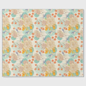 Colorful Floral Garden Pattern Cadeaupapier (Vlak)