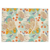 Colorful Floral Garden Pattern Groot Cadeauzakje (Achterkant)