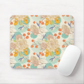 Colorful Floral Garden Pattern Muismat (Met muis)