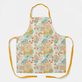 Colorful Floral Garden Pattern Schort (Voorkant)