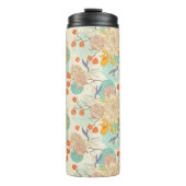 Colorful Floral Garden Pattern Thermosbeker (Voorkant)