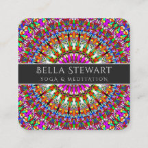 Colorful Floral Geometric Mandala
