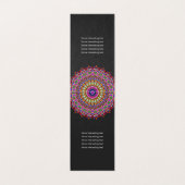 Colorful Floral Geometric Mandala Visitekaartje (Binnenkant ongevouwen)