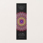 Colorful Floral Geometric Mandala Visitekaartje (Buitenkant ongevouwen)