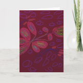 Colorful Floral Greeting Card Kaart (Voorkant)