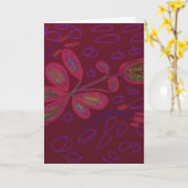 Colorful Floral Greeting Card Kaart (Gele Bloem)