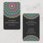 Colorful Floral Mandala Visitekaartje (Voorkant / Achterkant)