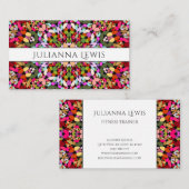 Colorful Floral Mandala Visitekaartje (Voorkant / Achterkant)