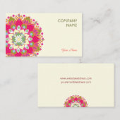 Colorful Floral Mandala Visitekaartje (Voorkant / Achterkant)