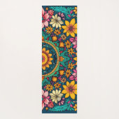 Colorful Floral Mandala Yogamat (Achterkant)