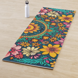 Colorful Floral Mandala Yogamat
