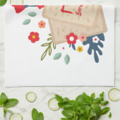 Colorful Floral Matzah Hebrew Pesach Passover Theedoek (Gevouwen)