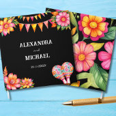Colorful Floral Mexican Fiesta Wedding Gastenboek