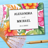 Colorful Floral Mexican Fiesta Wedding Gastenboek