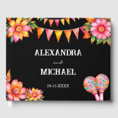 Colorful Floral Mexican Fiesta Wedding Gastenboek (Voorkant)