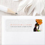 Colorful Floral Mode Girl Etiket (Insitu)