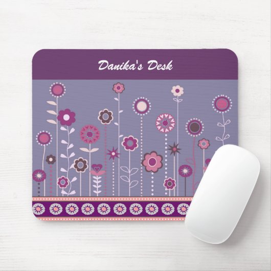 Colorful Floral Mousepad Muismat (Met muis)