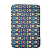 Colorful Floral Pattern Badmat (Voorkant Verticaal)