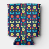 Colorful Floral Pattern Blikjeskoeler (Voorkant)