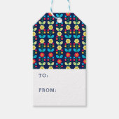 Colorful Floral Pattern Cadeaulabel (Voorkant)