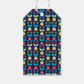 Colorful Floral Pattern Cadeaulabel (Achterkant)