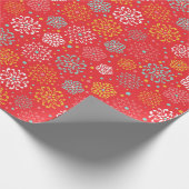 Colorful Floral Pattern Cadeaupapier (Hoek)