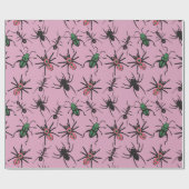 Colorful Floral Pattern Cadeaupapier (Vlak)