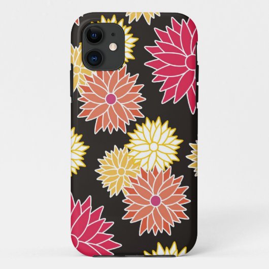 Colorful Floral Pattern Case-Mate iPhone Case (Achterkant)