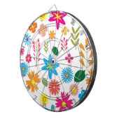 COLORFUL FLORAL PATTERN DARTBORD (Voorkant Rechts)