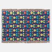 Colorful Floral Pattern Deken (Voorkant)