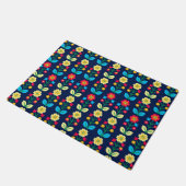 Colorful Floral Pattern Deurmat (Schuin)