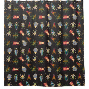 Colorful Floral Pattern Douchegordijn