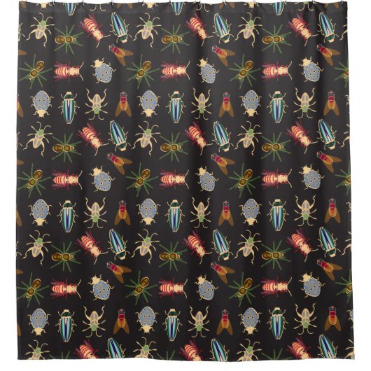 Colorful Floral Pattern Douchegordijn (Voorkant)
