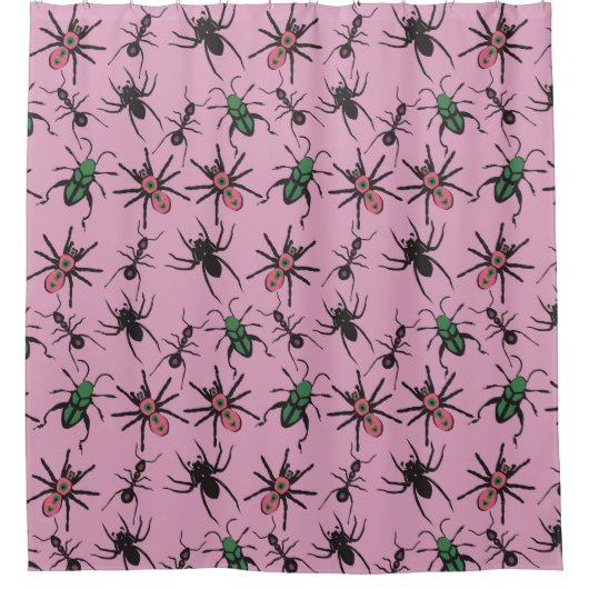 Colorful Floral Pattern Douchegordijn (Voorkant)