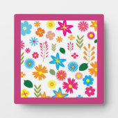 COLORFUL FLORAL PATTERN FOTOPLAAT (Voorkant)