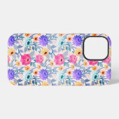 Colorful Floral Pattern iPhone Hoesje (Achterkant horizontaal)