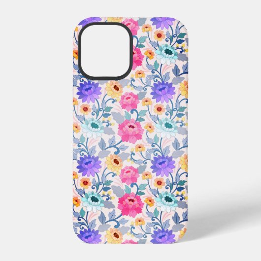 Colorful Floral Pattern iPhone Hoesje (Achterkant)