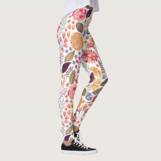 Colorful Floral Pattern Leggings (Rechts)