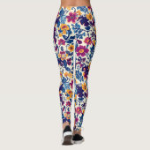 Colorful Floral Pattern Leggings (Achterkant)