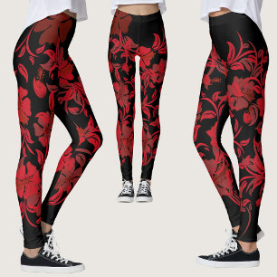 Colorful Floral Pattern Leggings