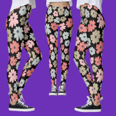 Colorful Floral Pattern Leggings