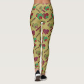 Colorful Floral Pattern Leggings (Achterkant)