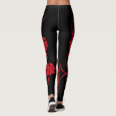 Colorful Floral Pattern Leggings (Achterkant)