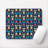 Colorful Floral Pattern Muismat (Met muis)