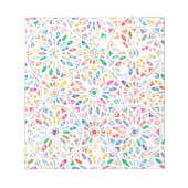 Colorful Floral Pattern Notitieblok (Voorkant)