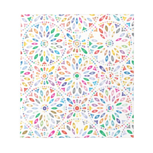 Colorful Floral Pattern Notitieblok (Voorkant)