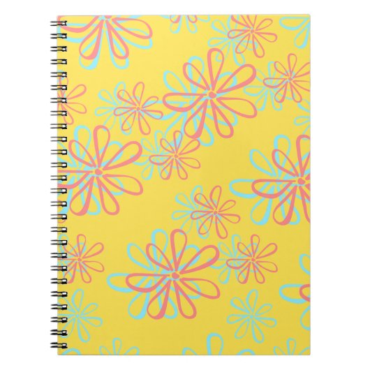 Colorful Floral Pattern Notitieboek (Voorkant)