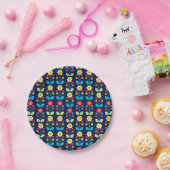 Colorful Floral Pattern Papieren Bordje (Feest)